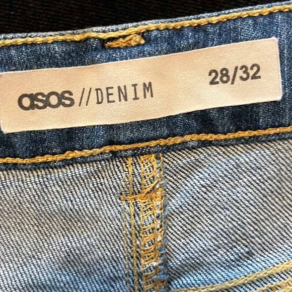 ASOS high rise Farleigh mom jeans in blue - Picture 4 of 4